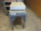 STEEL TABLE WITH GRANITE TOP
