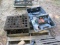 PALLET OF DIES AND SPRAYER