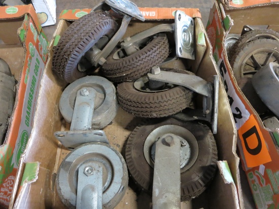 BOX OF WHEEL CASTERS
