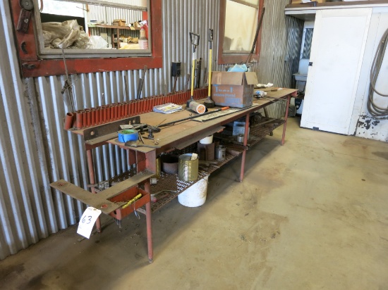 10' X 30" STEEL TABLE