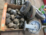 BOX OF WHEEL CASTERS