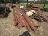 RACK OF 20' ANGLE IRON AND PIPE
