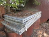 8 PCS OF GALVANIZED GRATING