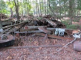LARGE STACK OF STRUCTURAL BEAMS, ANGLE IRON AND MISC STEEL