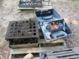 PALLET OF DIES AND SPRAYER