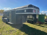 1985 PONDERSOSA 16’ STOCK TRAILER  GOOSENECK  LIVING QUARTERS