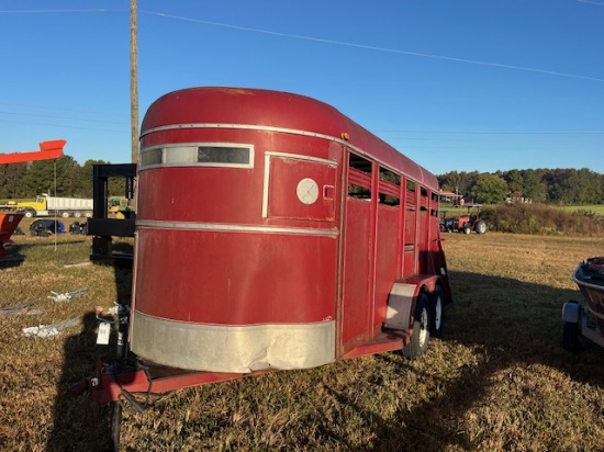 16’ BUMPER PULL STOCK TRAILER NO TITLE