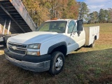 2005 CHEVY 3500 UTILITY BODY DURAMAX DSL - HAS A TIC AUTO TRANS 314K MILES
