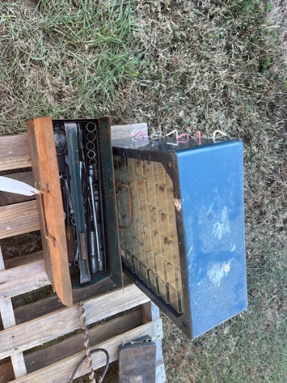 BIN AND TOOL BOX WITH TOOLS