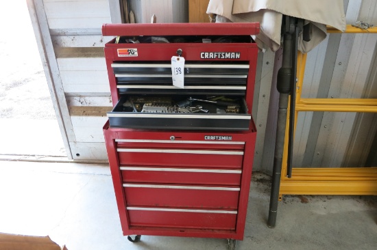 CRAFTSMAN TOOL BOX WITH TOOLS