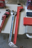 PIPE WRENCH AND ADJUSTABLE WRENCH