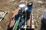 PALLET OF STEEL AND MISC