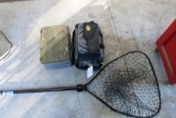 TACKLE BOXES AND NET
