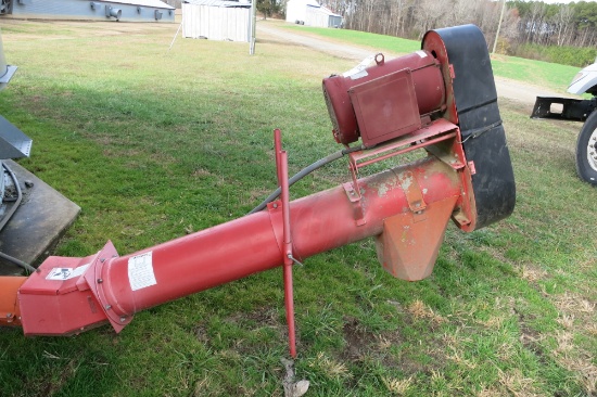BROCK 10" INCLINE UNLOADING AUGER, 10HP MOTOR, 5'