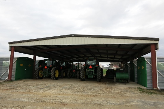 50' X 90 STEEL SHELTER, 12' 6 TALL @ EVE (BUYER HAS 6 MONTHS TO MOVE)