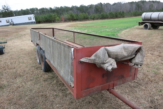 18' TANDEM AXLE ALL METAL TOBACCO TRAILER
