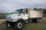 2003 IH 10-WHEELER, DSL, AIR BRAKES, AUTO TRANS, 22' TWIN CYL DUMP ROLL OVER COVER, 218,056 MILES