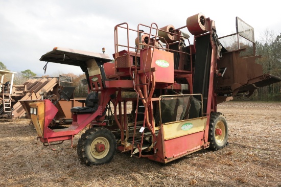 DECLOET 2-ROW TOBACCO HARVESTER, JD DSL ENGINE, GRANVILLE DUMP BOX, SN: 02212