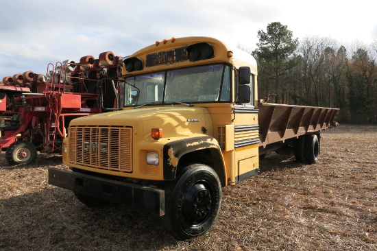 1998 GMC BLUEBIRD BUS, DSL, AUTO TRANS, AIR BRAKES, 32’ GRANVILLE ELECTRIC TOBACCO BODY