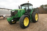 JD 6170R MFWD, DSL, POWERQUAD TRANS W/ E RANGE, LEFTHAND REVERSER, QUICK HITCH, WEIGHTS, 4 SETS OF R