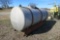 1000-GAL ALUMINUM NURSE TANK, SKID MOUNT