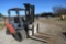 2014 TOYOTA 6000# FORKLIFT, DSL, HYD SIDE SHIFT MAST, DUAL WHEELS, 1267 HRS (1-OWNER)