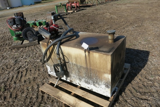 100-GAL FUEL TANK WITH 12V PUMP