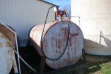 2000 GAL STEEL FUEL TANK W/ 115V PUMP