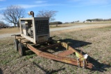 35 KW GENERATOR, CUMMINS DSL ENGINE, MOUNTED ON TANDEM AXLE TRAILER