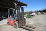 2004 TOYOTA 5000# FORKLIFT, GAS, HYD SIDE SHIFT MAST, 3538 HRS