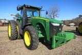 JD 8285R MFWD, CAB, DSL, POWERSHIFT TRANS, DUALS, (4) SETS OF REMOTES, PLANTER VALVE, FRONT WEIGHTS,