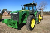 JD 8235R MFWD, CAB, DSL, POWERSHIFT TRANS, DUALS, (4) SETS OF REMOTES, PLANTER VALVE, FRONT WEIGHTS,