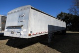 1987 CHAMBERLIN 42' ALUMINUM HOPPER BOTTOM, ROLLOVER COVER