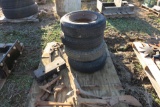 PITTSBURG CULTIVATOR ARMS, CHAIN BINDER, WEIGHT BRACKET, & TIRES