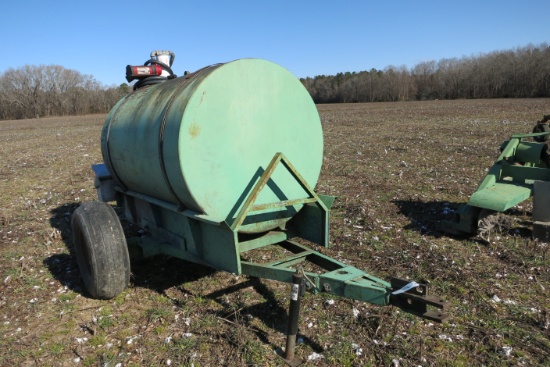 500-GAL PORTABLE FUEL TANK, W/ 12VOLT PUMP