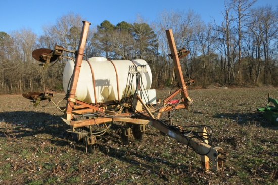 AG SYSTEMS 8-ROW NITROGEN APPLICATOR, 710 GAL POLY TANK, 36" ROWS, TRAIL TYPE