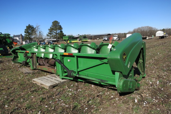 JD 894 8-ROW CORN HEAD, POLY SNOUTS, HYD DECK PLATES, 36" ROW