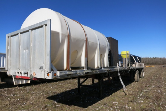 1993 TRANSCRAFT 45'X96" ALUMINUM, POLY BOARDS W/ 3,200 GAL POLY TANK, (2) 1500 GAL POLY TANKS, PUMP 