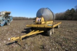 2000 GAL STAINLESS STEEL NURSE TANK, PUMP, MOUNTED ON 22' COTTON TRAILER
