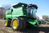 JD S670 COMBINE, DSL, DUALS, 4WD, CONTOUR MASTER, SN:0757706