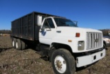 1995 CHEVROLET KODIAK 10-WHEELER, CAT 3116 DSL ENGINE, 8-SPD TRANS, 20' TWIN CYLINDER DUMP, 117,500