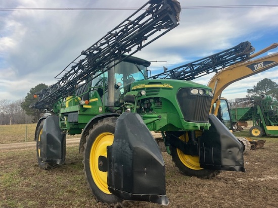 JD 4720, 90’ BOOMS, JD FLOW CONTROLLER, RAVEN SWATH CONTROL, NEW TIRES, 7085 HRS