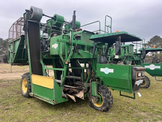 2010 DECLOET 2 ROW TOBACCO HARVESTER IVECO DSL ENGINE CLAMSHELL DUMP BOX
