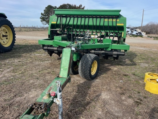 JD 1590 10’ NO TILL DRILL, DOLLY, SMALL SEED BOX