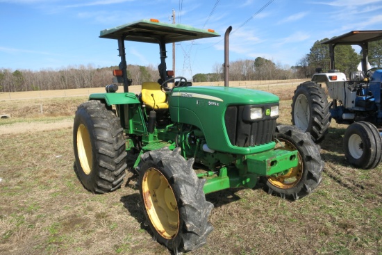 JD 5075E, MFWD, SINGLE REMOTE, LOADER READY, 929 HOURS