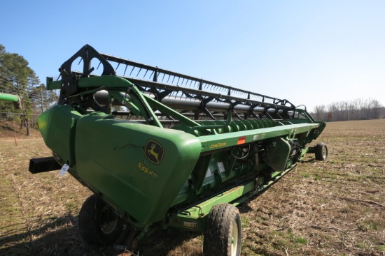 JD 635 FD DRAPER HEAD, 35', SN:EA0740804
