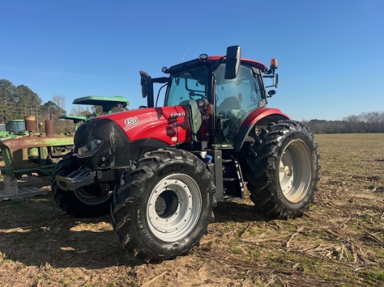 CASE IH MAXXUM 150 MFWD, CAB, DSL, 4 SETS REMOTES 1250 HRS LIKE NEW