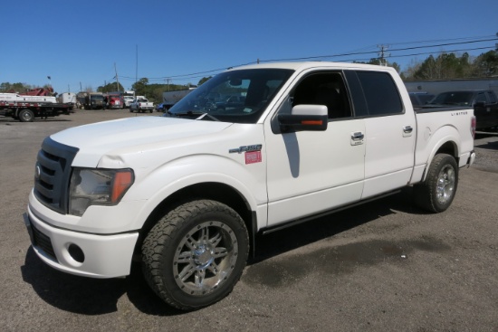 2011 FORD F-150 LARIAT LIMITED EDITION, AUTO TRANS, CREW CAB, 4X4, 174,842 MILES, VIN:1FTFWIE63BFA52