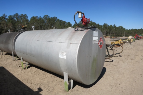 2500 GAL FUEL TANK W/ 115V PUMP