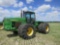JD 8960  CUMMINS DSL ENG, CAB, QUAD RANGE TRANS, DUALS FRONT & REAR, 3PT HITCH, QUICK HITCH, 3 SETS 